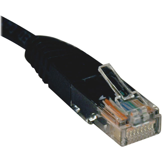 Eaton Tripp Lite Series Cat5e 350 MHz Molded (UTP) Ethernet Cable (RJ45 M/M), PoE - Black, 2 ft. (0.61 m) - N002-002-BK