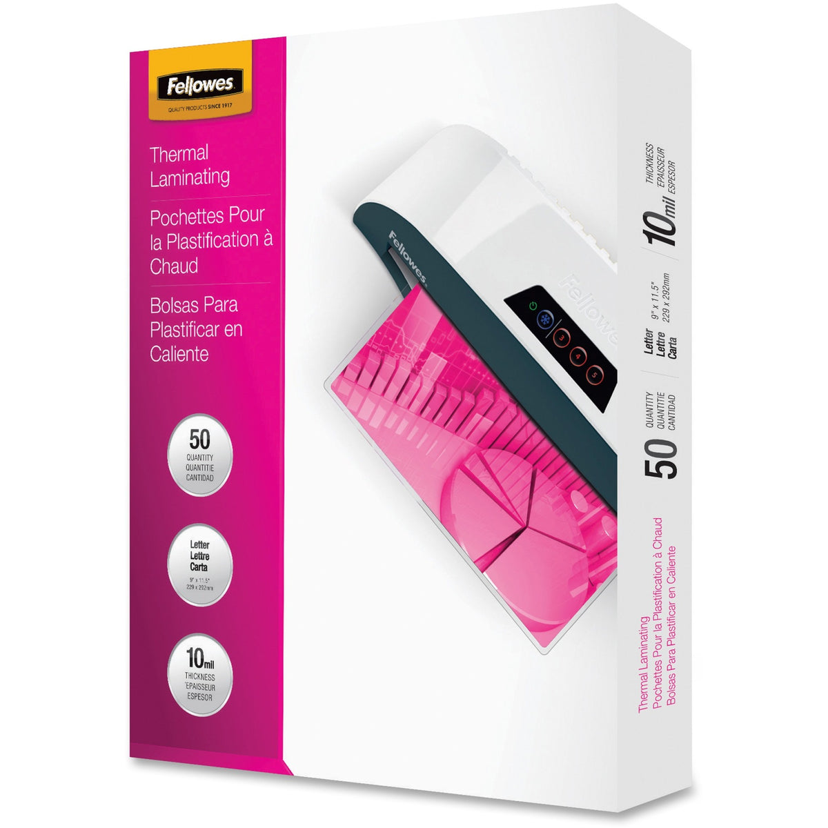Fellowes Letter-Size Laminating Pouches - 52042