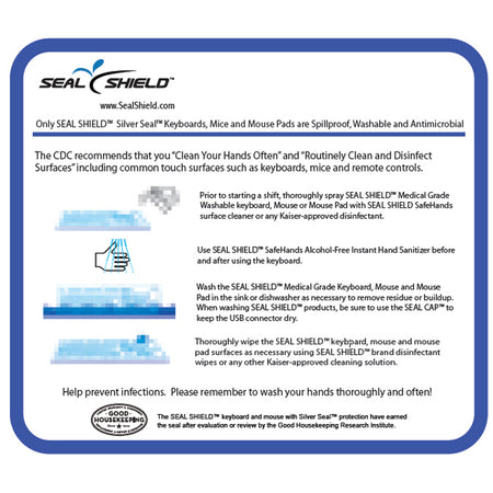 Seal Shield Medical Grade Antibacterial Mouse Pad - SSMP10