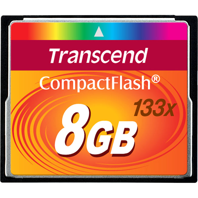 Transcend 8GB Compact Flash Card (133x) - TS8GCF133