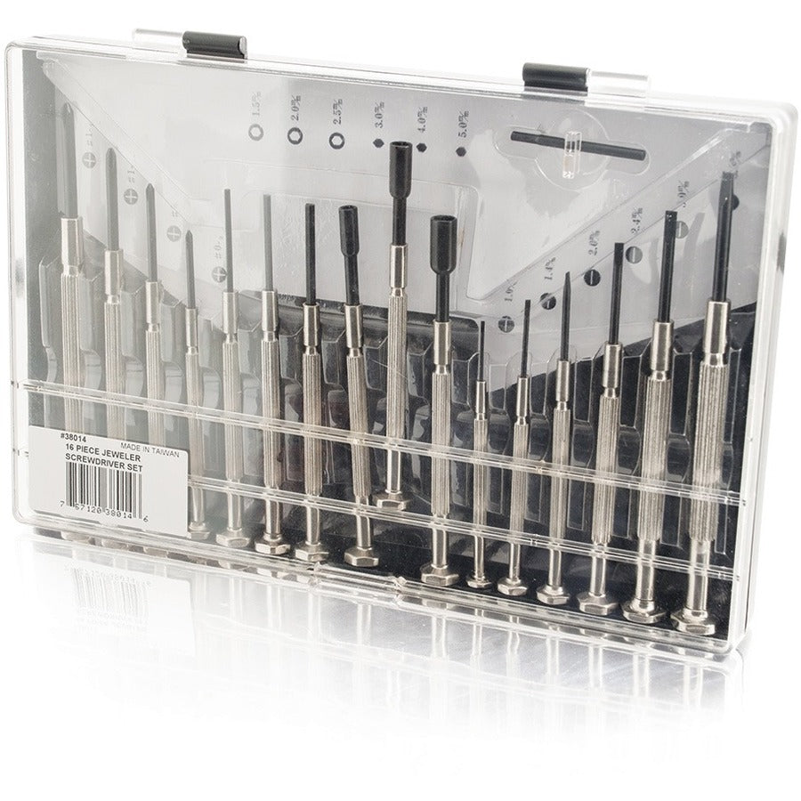 C2G 16pc Jeweler Screwdriver Set - 38014