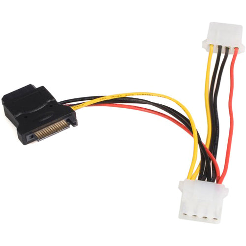 StarTech.com Serial ATA 15 Pin to LP4 Power Cable Adapter w/ 2 Extra LP4 - LP4SATAFM2L