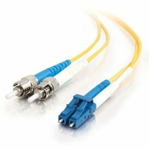 C2G 3m LC-ST 9/125 Duplex Single Mode OS2 Fiber Cable - Yellow -10ft - 37476