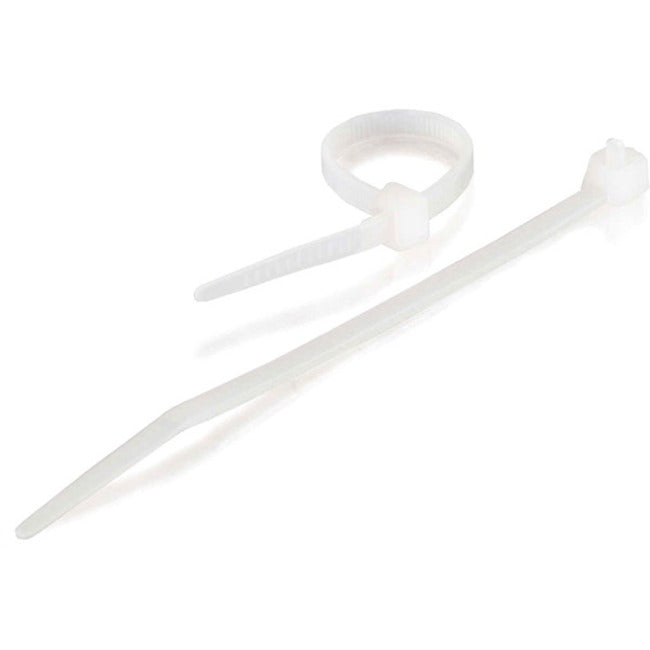 C2G 7.5in Cable Ties - White - 100pk - 43034