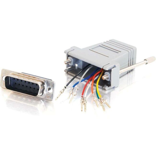 C2G RJ45 to DB15 Male Modular Adapter - 02926