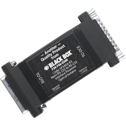 Black Box Opto Isolator - RS-232, DB25 Male to DB25 Female, 115.2-Kbps - SP340A-R3