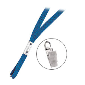 Brady Flat Braid Lanyard with Nickel Plated Steel Bulldog Clip - 2135-3552