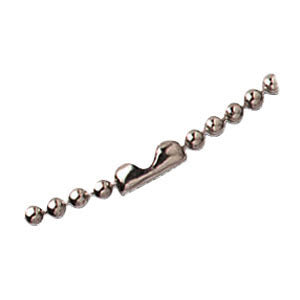 Brady Nickel Plated Steel Beaded Neck Chain with Connector - 2125-1500