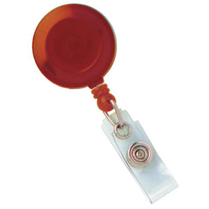 Brady Round Translucent Spring Clip Badge Reel - 2120-4736