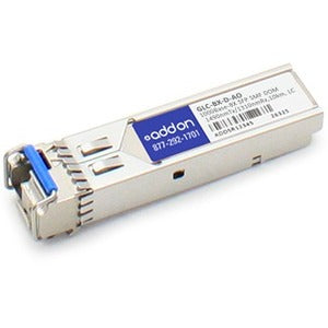 AddOn Cisco GLC-BX-D Compatible TAA Compliant 1000Base-BX SFP Transceiver (SMF, 1490nmTx/1310nmRx, 10km, LC, DOM) - GLC-BX-D-AO