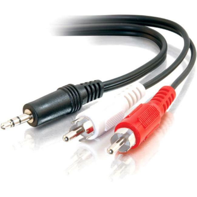 C2G 6ft Value Series One 3.5mm Stereo Male to Two RCA Stereo Male Y-Cable - 40423