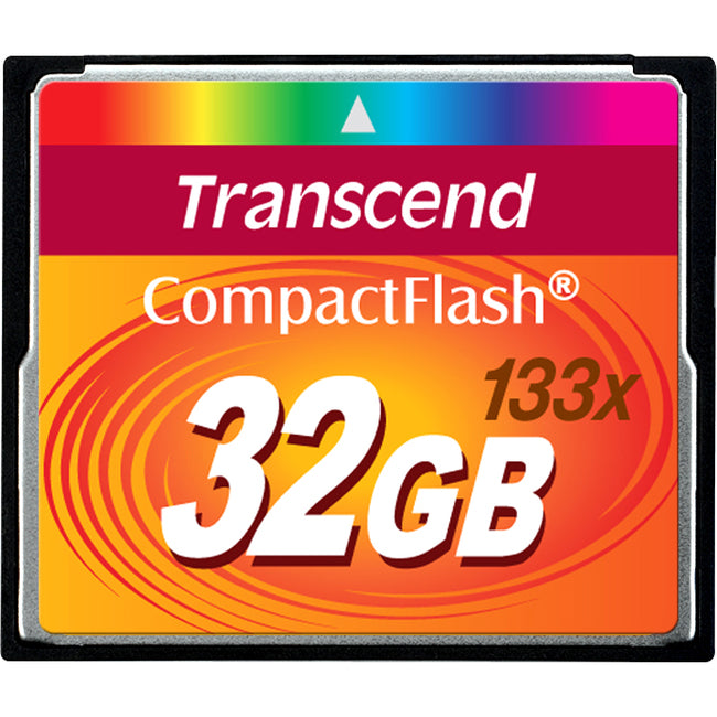 Transcend 32GB CompactFlash Card - (133x) - TS32GCF133