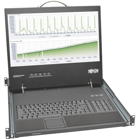 Tripp Lite by Eaton 1U Rack-Mount Console with 19-in. LCD, Short-Depth; TAA Compliant - B021-000-19-SH