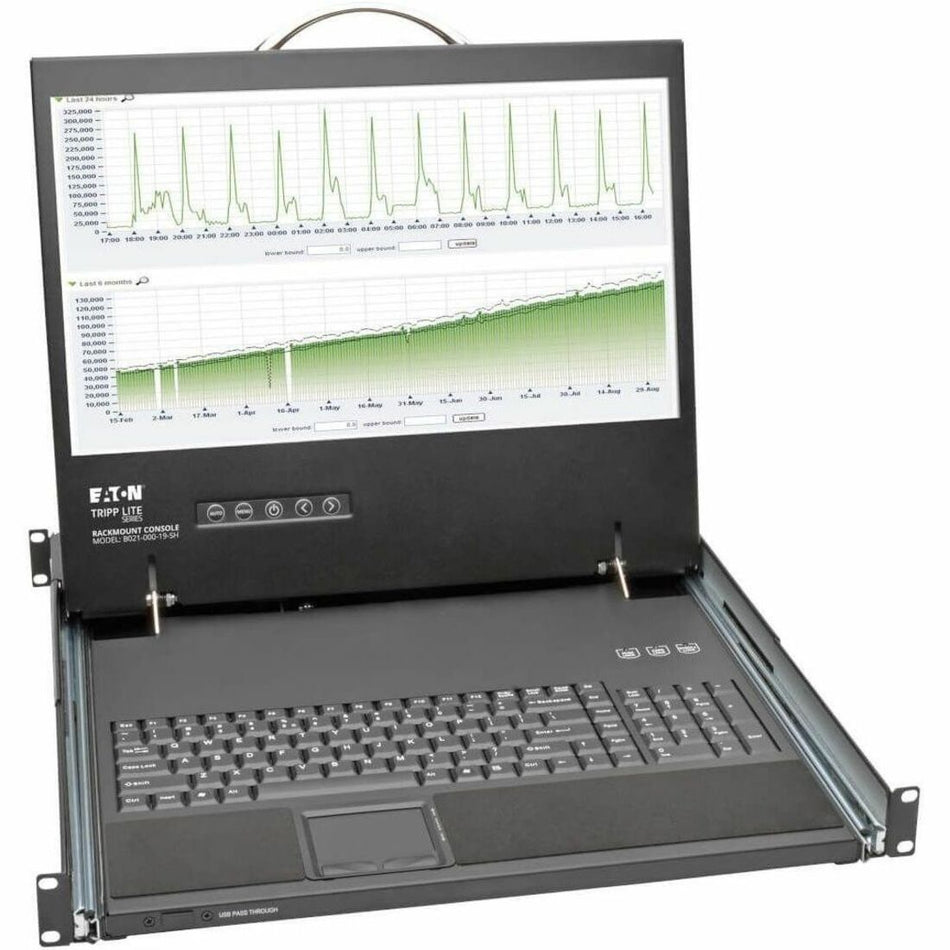 Tripp Lite by Eaton 1U Rack-Mount Console with 19-in. LCD Short-Depth; TAA Compliant - B021-000-19-SH