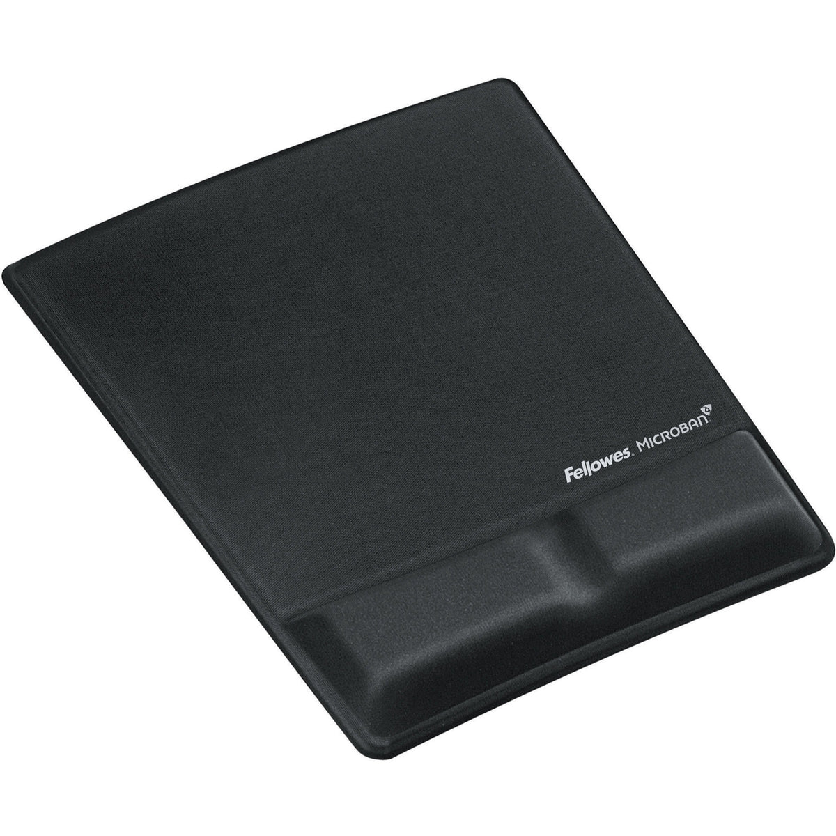 Fellowes&reg; MICROBAN&reg; Memory Form Mouse Pad with Wrist Support - Black (9181201) - 9181201