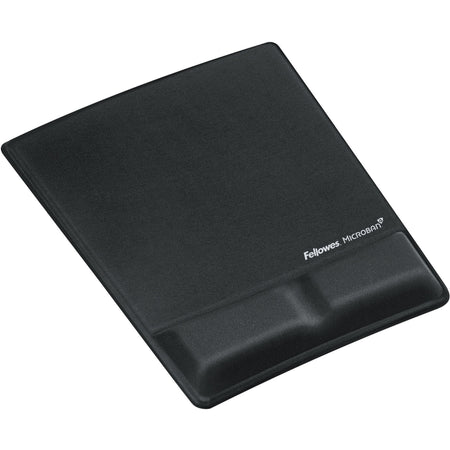 Fellowes&reg; MICROBAN&reg; Memory Form Mouse Pad with Wrist Support - Black (9181201) - 9181201