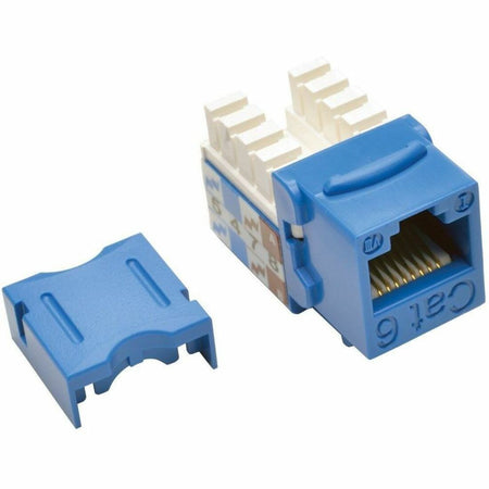 Tripp Lite by Eaton Cat6 Cat5e 110 Style Punch down Keystone Jack RJ45 Blue TAA GSA - N238-001-BL