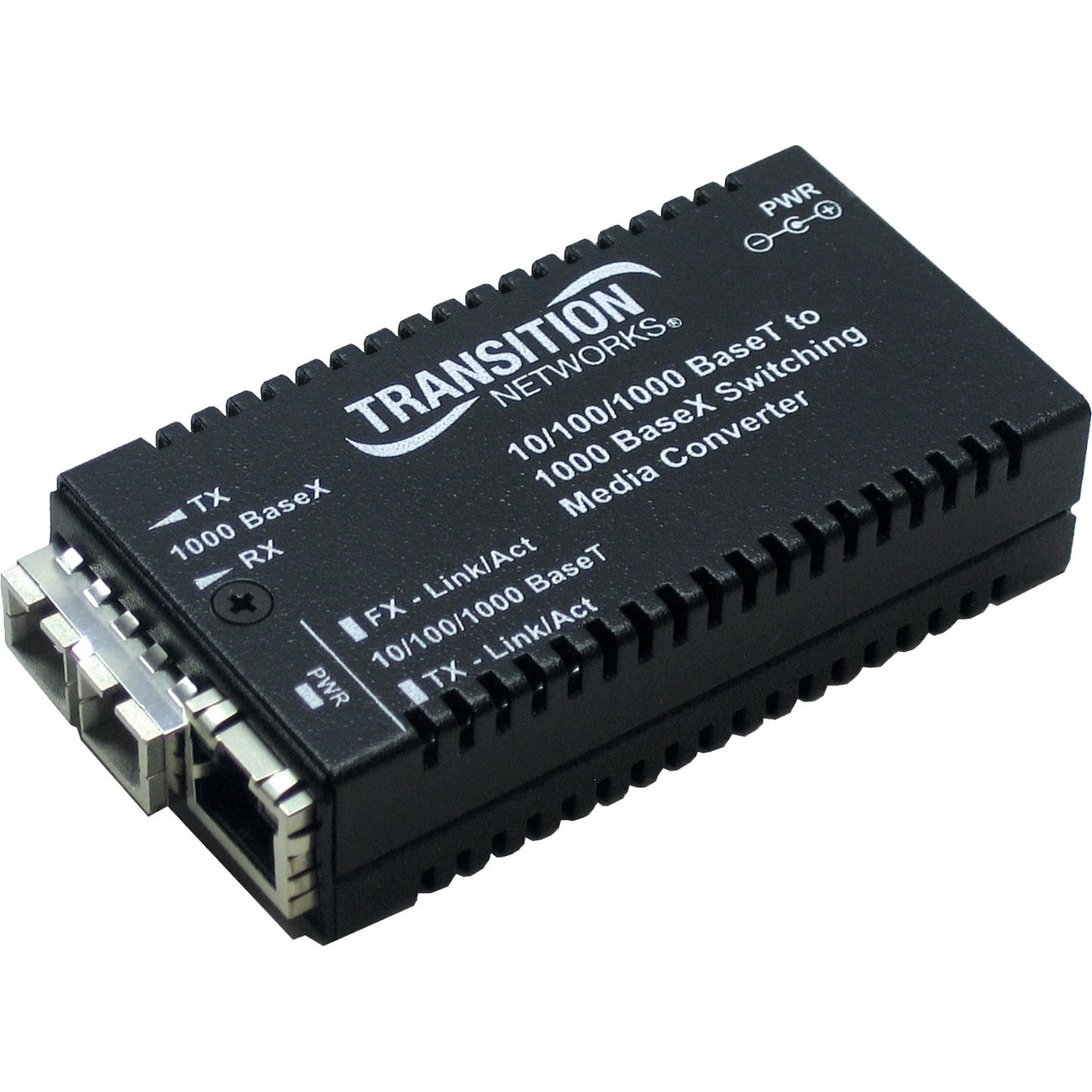 Transition Networks 10/100/1000Base-TX to 1000Base-SX Media Converter - M/GE-PSW-SX-01-NA