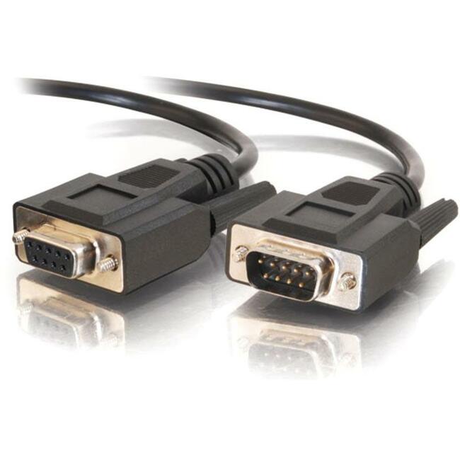 C2G 3ft DB9 M/F Extension Cable - Black - 25213