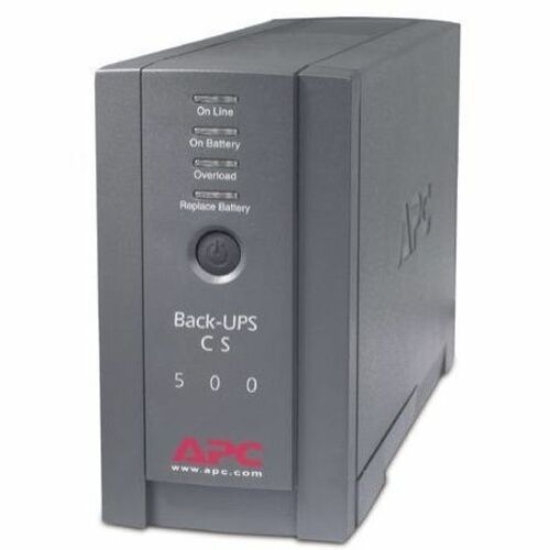 APC Back-UPS, 500VA, Tower, 120V, 6 NEMA 5-15R Outlets , User Replaceable Battery - BK500BLK