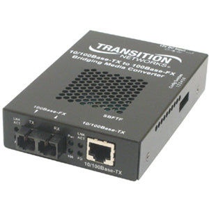 Transition Networks 10/100 Bridging 10/100Base-TX to 100Base-FX Media Converter - SBFTF1014-105-NA