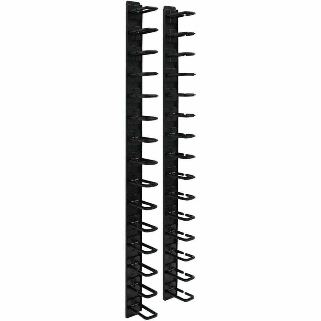 Tripp Lite by Eaton SmartRack 6 ft. (1.83 m) Vertical Cable Manager - Flexible ring type & toolless mounting - SRCABLERINGVRT