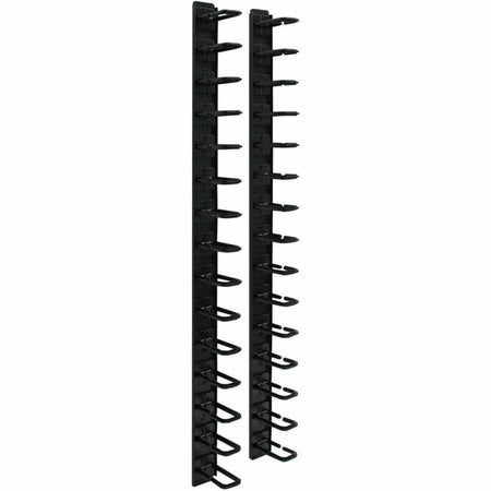 Tripp Lite by Eaton SmartRack 6 ft. (1.83 m) Vertical Cable Manager - Flexible ring type & toolless mounting - SRCABLERINGVRT
