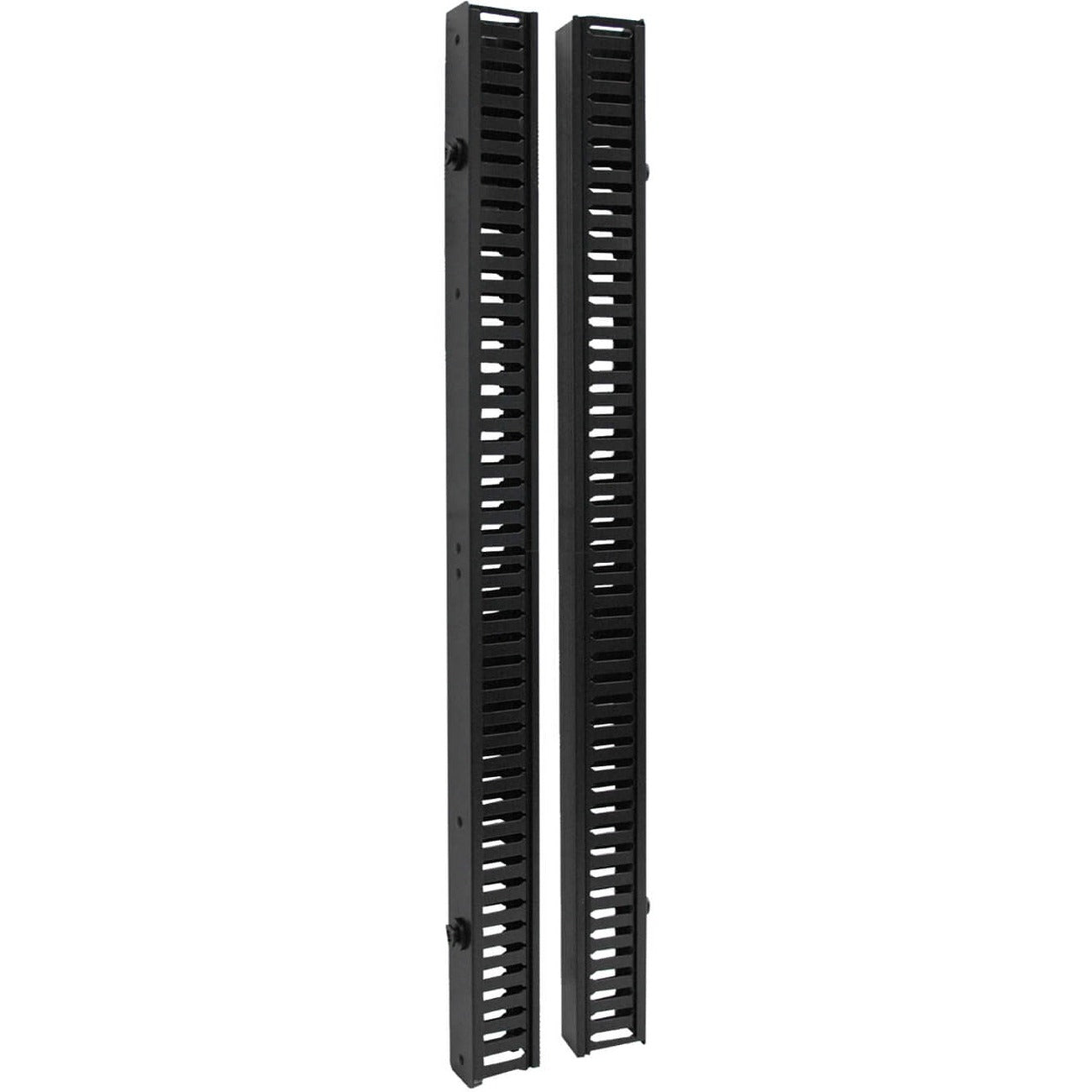 Tripp Lite by Eaton SmartRack 6 ft. (1.83 m) Vertical Cable Manager - Double finger duct with cover & toolless mounting - SRCABLEDUCTVRT