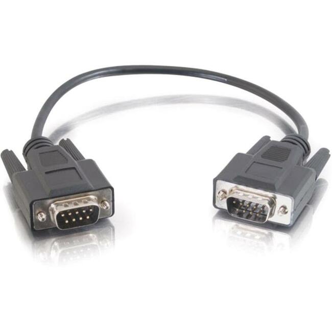 C2G 3ft DB9 M/M Cable - Black - 25220