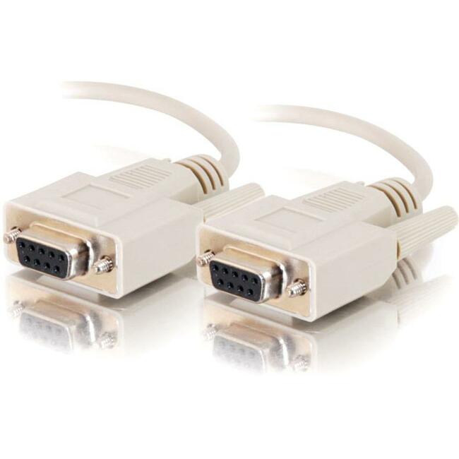 C2G 3ft DB9 F/F Cable - Beige - 25217