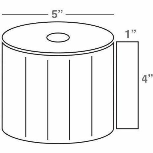 Wasp 4.0" x 1.0" Direct Thermal labels, 4 rolls, 2300 per roll, 5" OD - 633808402754