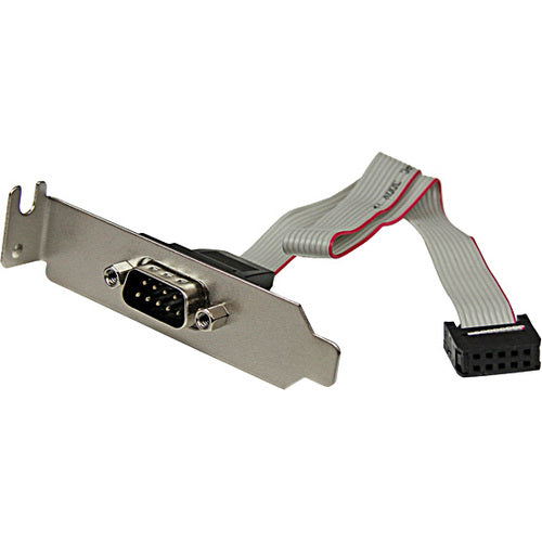 StarTech.com 9-pin Serial to 10-pin Header Slot Plate with Low Profile Bracket - Serial panel - DB-9 (M) - 10 pin IDC (F) - 23 cm - PLATE9MLP