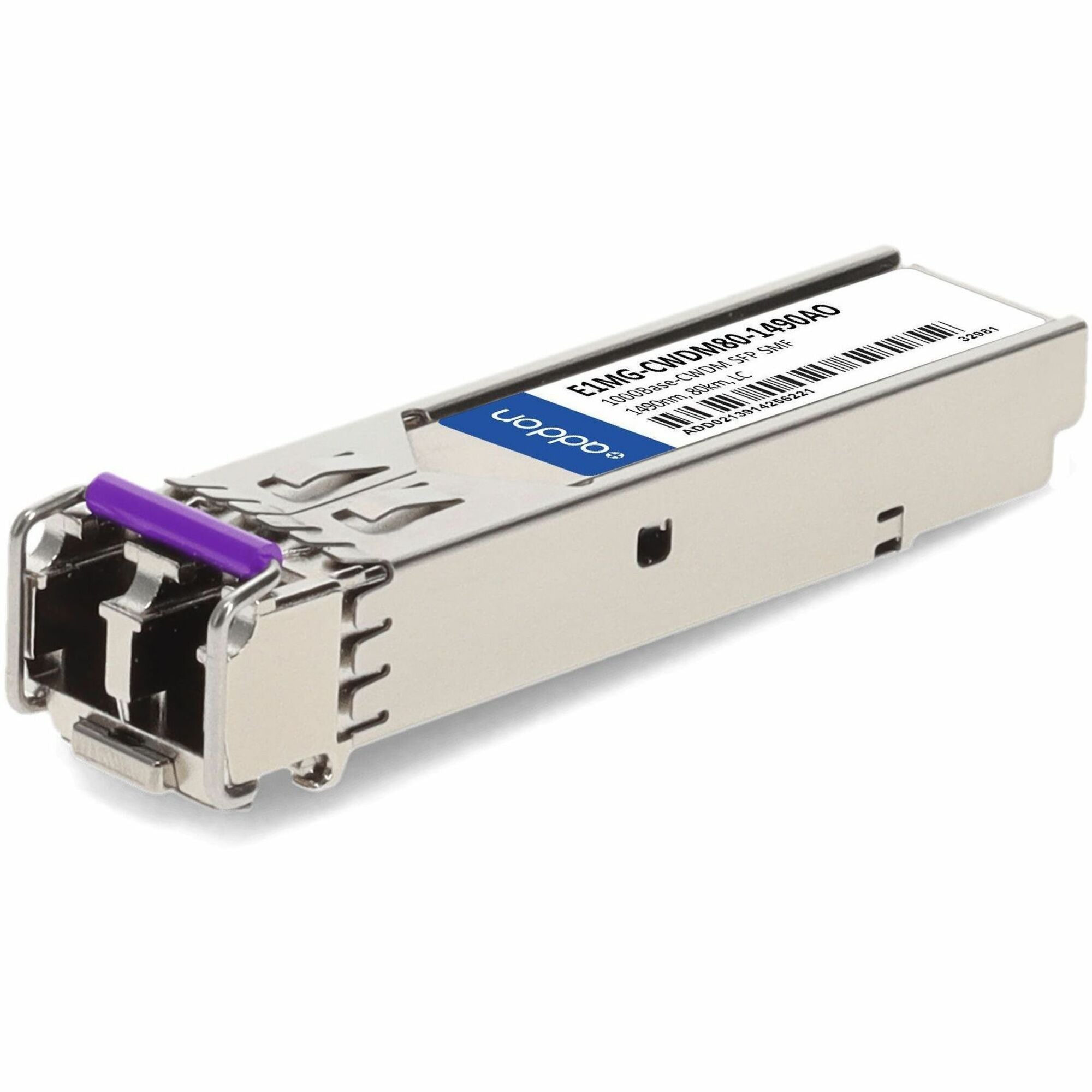 Brocade (Formerly) E1MG-CWDM80-1490 Compatible TAA Compliant 1000Base-CWDM SFP Transceiver (SMF, 1490nm, 80km, LC) - E1MG-CWDM80-1490AO