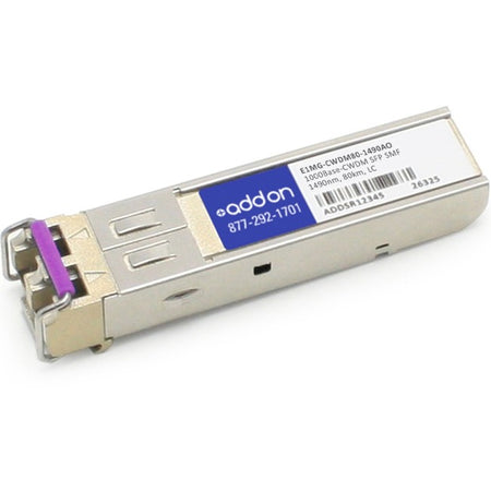 Brocade (Formerly) E1MG-CWDM80-1490 Compatible TAA Compliant 1000Base-CWDM SFP Transceiver (SMF, 1490nm, 80km, LC) - E1MG-CWDM80-1490AO