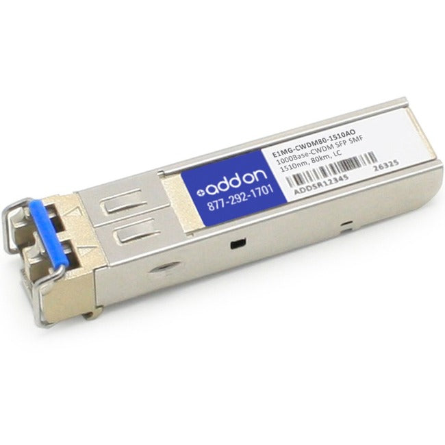 Brocade (Formerly) E1MG-CWDM80-1510 Compatible TAA Compliant 1000Base-CWDM SFP Transceiver (SMF, 1510nm, 80km, LC) - E1MG-CWDM80-1510AO