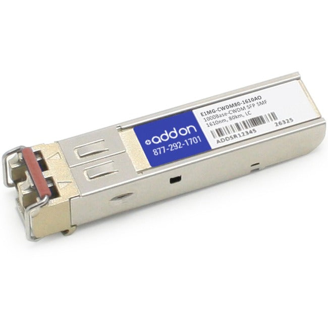 Brocade (Formerly) E1MG-CWDM80-1610 Compatible TAA Compliant 1000Base-CWDM SFP Transceiver (SMF, 1610nm, 80km, LC) - E1MG-CWDM80-1610AO