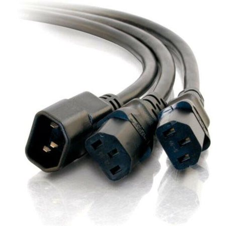 C2G 6ft 1-to-2 Power Cord Splitter - 16 AWG - IEC320C14 to IEC320C13 (2) - 29818