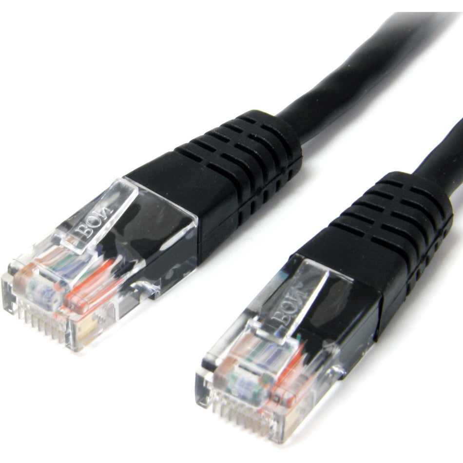 StarTech.com 2 ft Black Molded Cat5e UTP Patch Cable - M45PATCH2BK