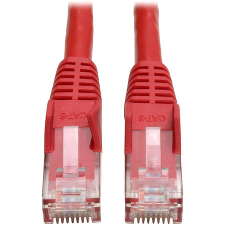 Tripp Lite by Eaton Cat6 Gigabit Snagless Molded (UTP) Ethernet Cable (RJ45 M/M) PoE Red 5 ft. (1.52 m) - N201-005-RD