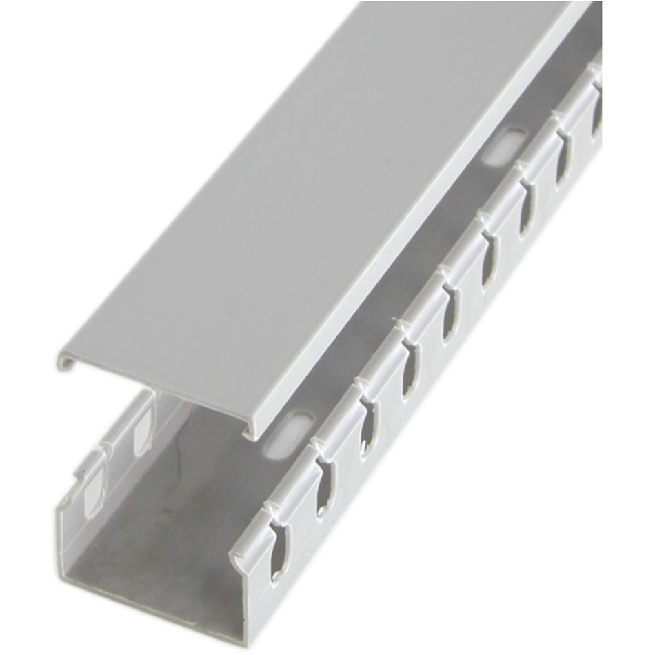 StarTech.com 2in x 1in Open Slot Wiring Cable Raceway Duct with Cover - Open Slot - Cable raceway - gray - 1.7 m - AD105X1