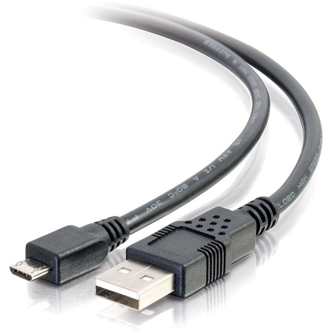 C2G 2m (6ft) USB Cable - USB A to USB Micro B - M/M - 27365