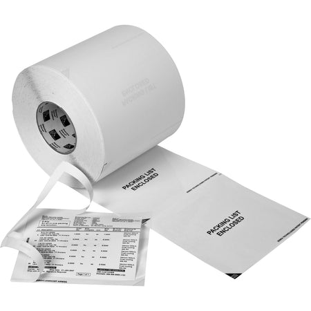 Zebra Label Polyester 6.625 x 6in Direct Thermal Zebra Z-Slip Packing List 3 in core - 10004425