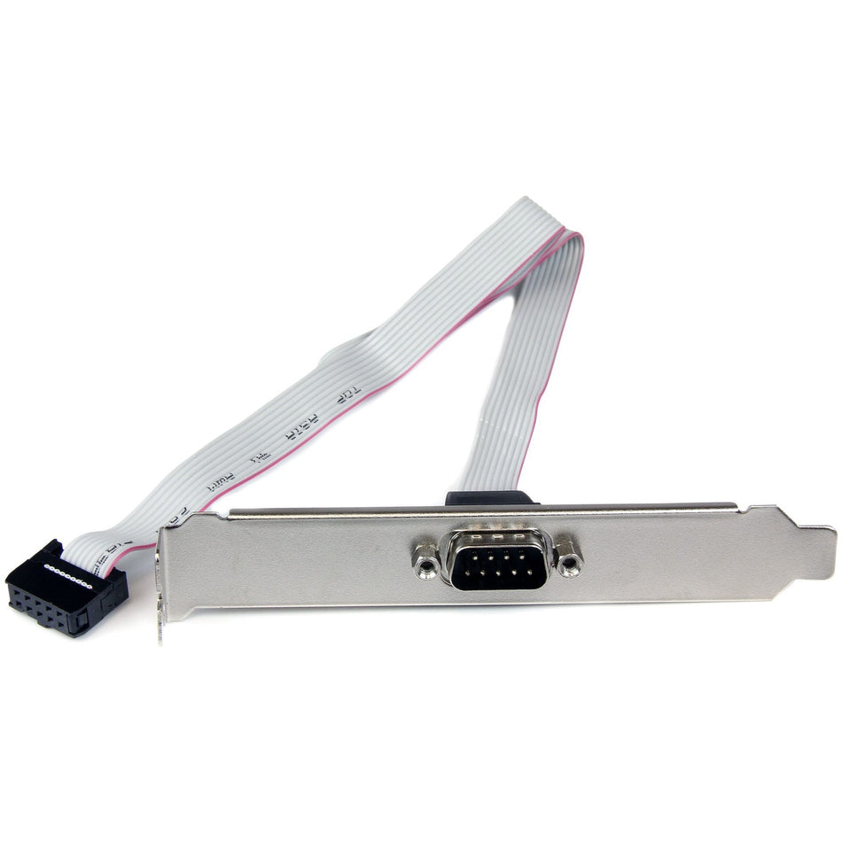 StarTech.com 9-pin Serial to 10-pin Header Slot Plate - Serial panel - DB-9 (M) - 10 pin IDC (F) - 41 cm - PLATE9M16