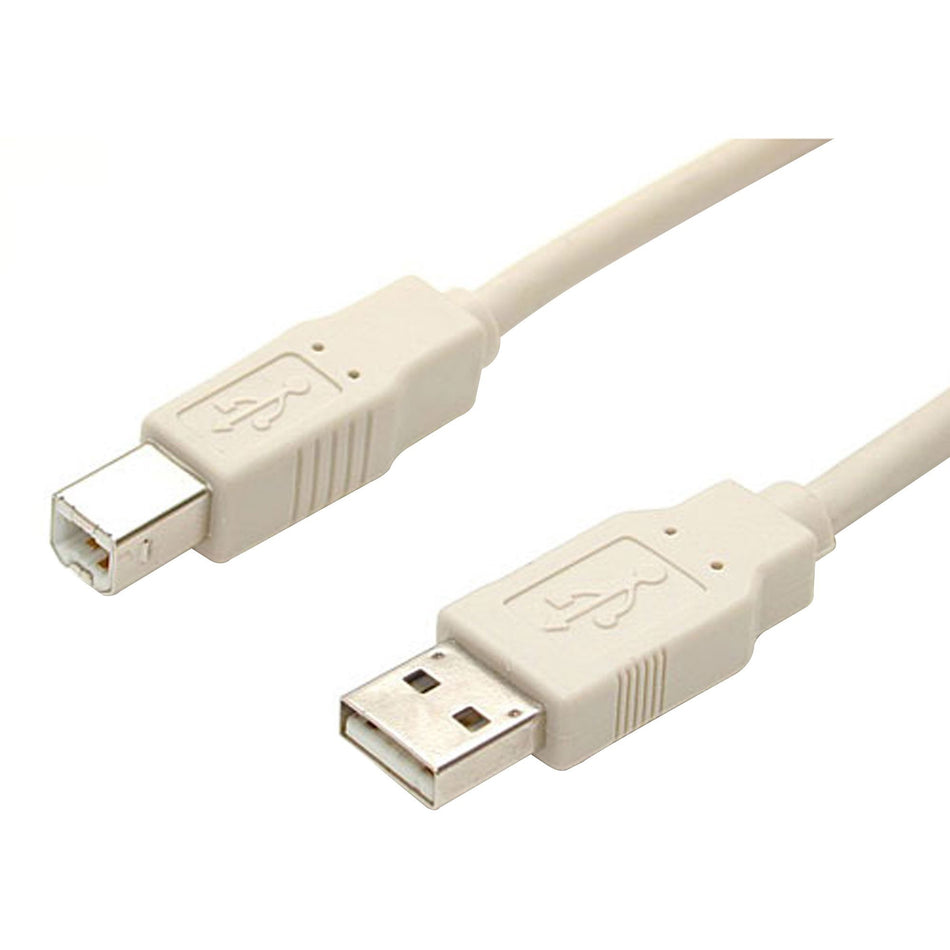 StarTech.com - Beige USB 2.0 cable - 4 pin USB Type A (M) - 4 pin USB Type B (M) - 15 ft - USBFAB_15