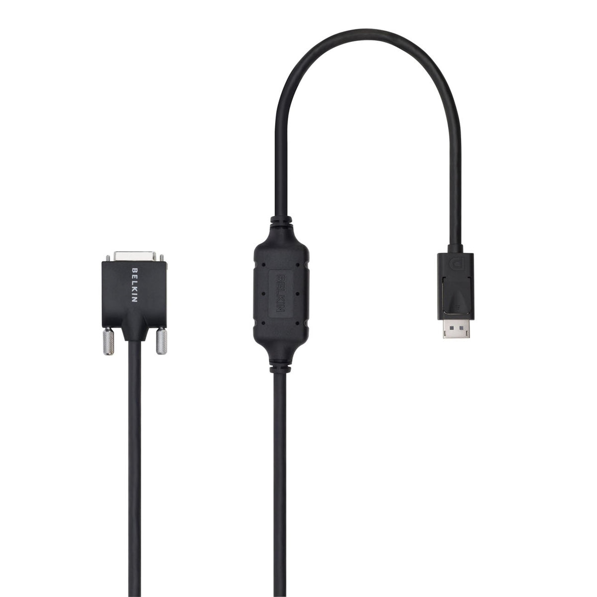 Belkin DisplayPort-Male to DVI-D-Male Cable (6 Foot , Black) - DP to DVI - F2CD002B06-E