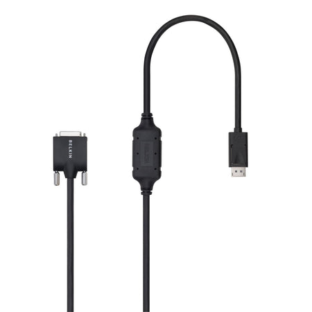Belkin DisplayPort-Male to DVI-D-Male Cable (6 Foot , Black) - DP to DVI - F2CD002B06-E