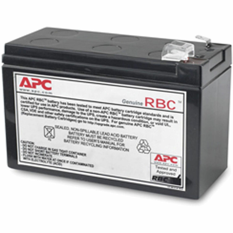 APC Replacement Battery Cartridge, VRLA battery, 7Ah, 12VDC, 2-year warranty - APCRBC110