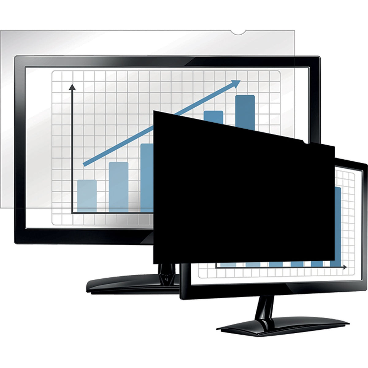 Fellowes PrivaScreen&trade; Blackout Privacy Filter - 24.0" Wide - 4801601