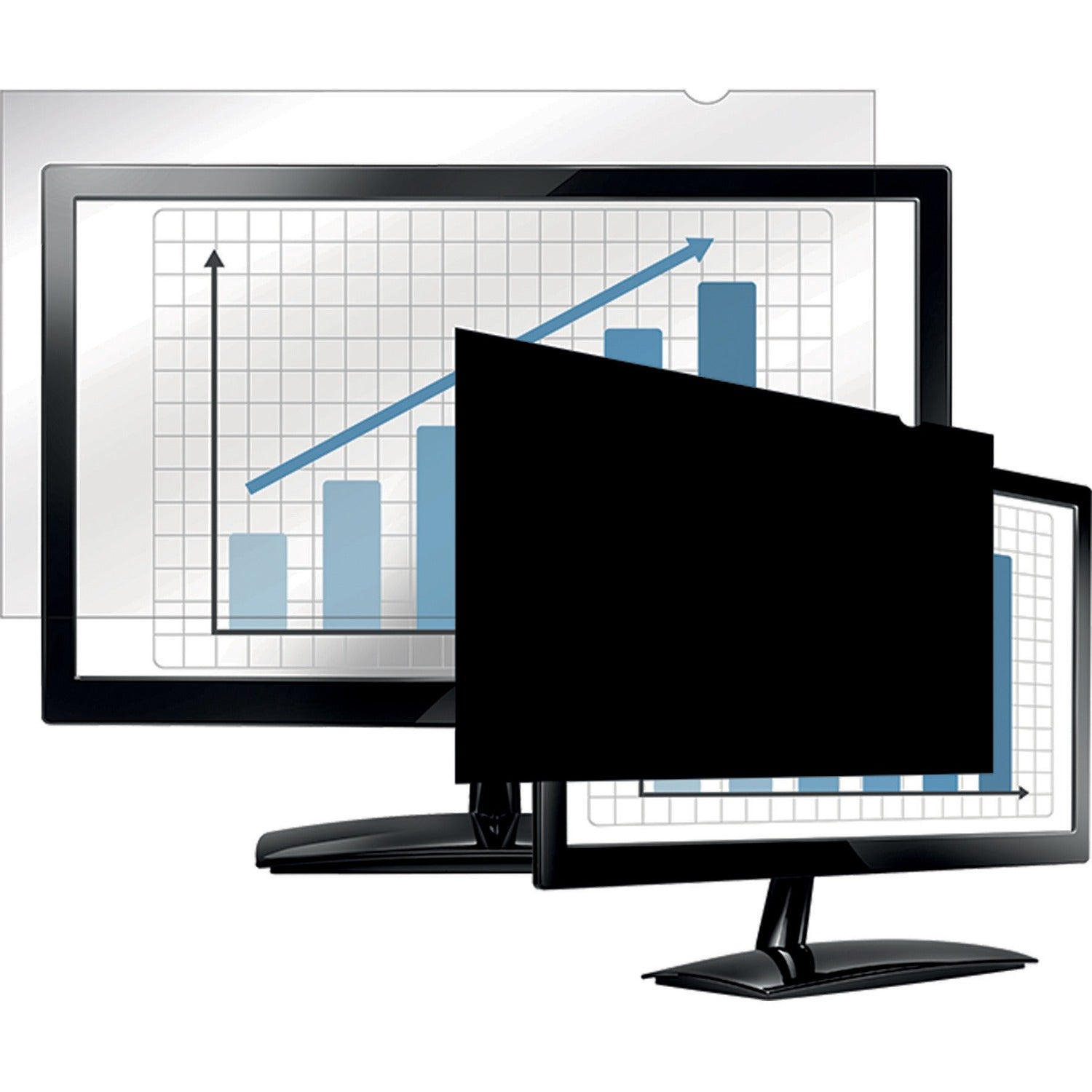 Fellowes PrivaScreen&trade; Blackout Privacy Filter - 24.0" Wide - 4801601
