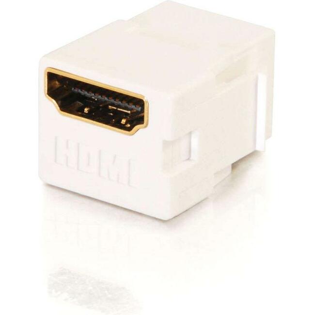 C2G Snap-In HDMI F/F Keystone Insert Module - White - 03345